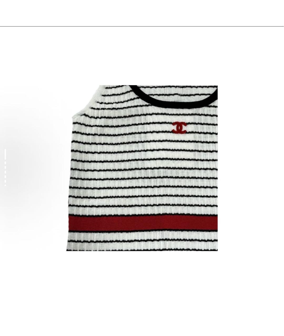 CHANEL Белая майка, фото 5