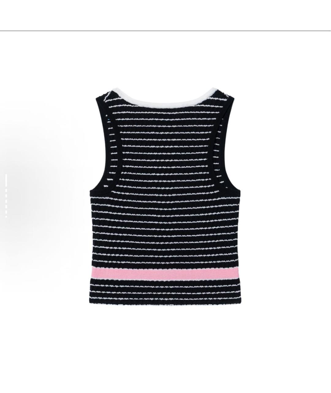 CHANEL Черная майка, фото 2