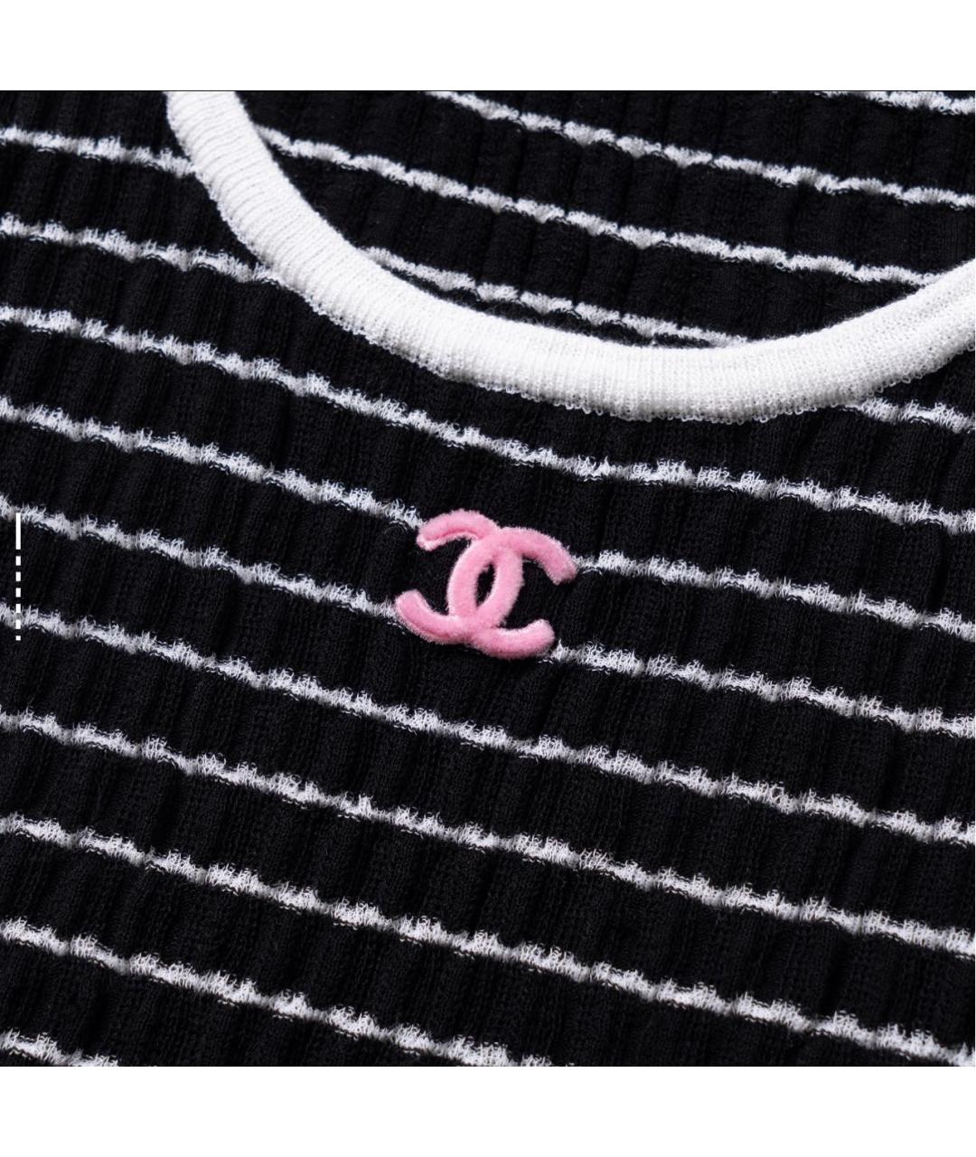 CHANEL Черная майка, фото 5