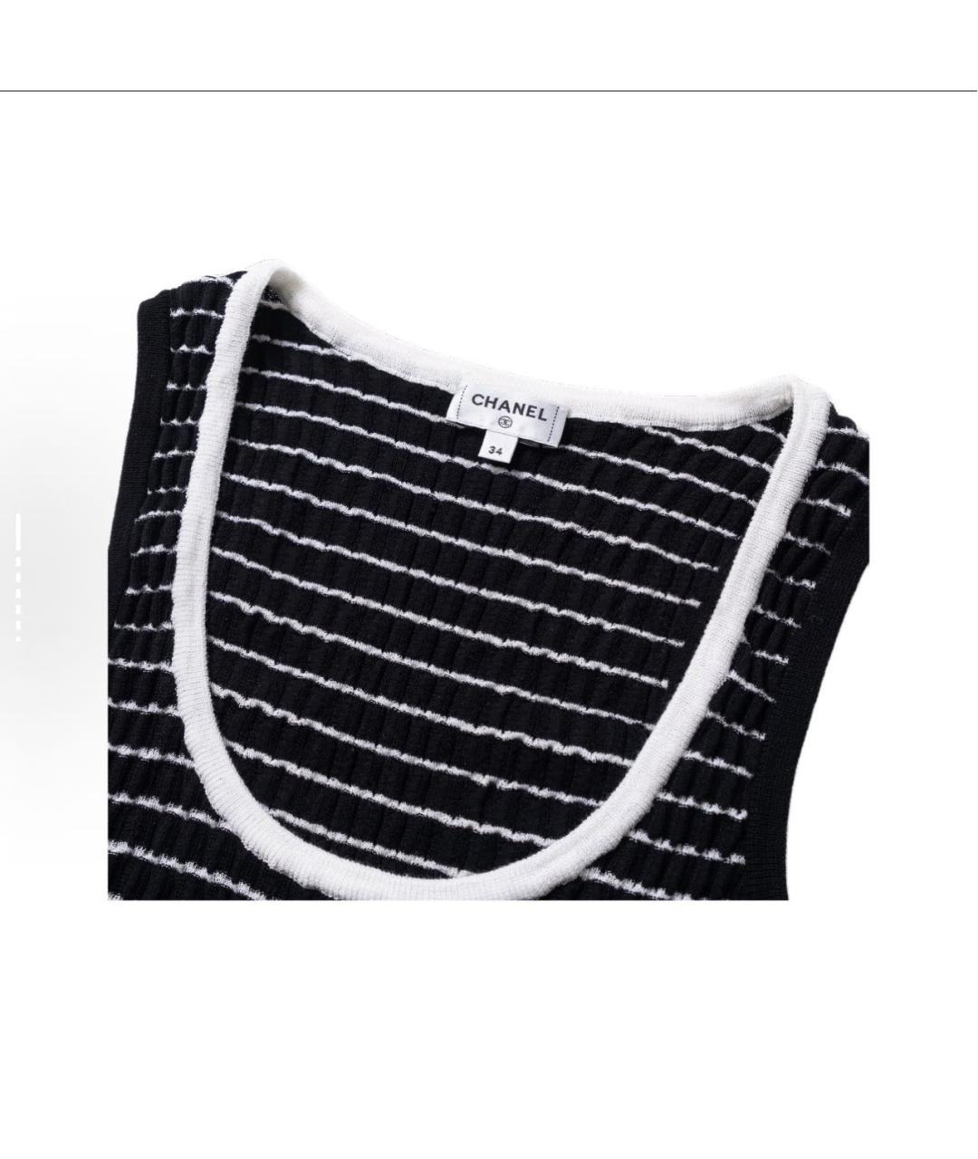 CHANEL Черная майка, фото 4
