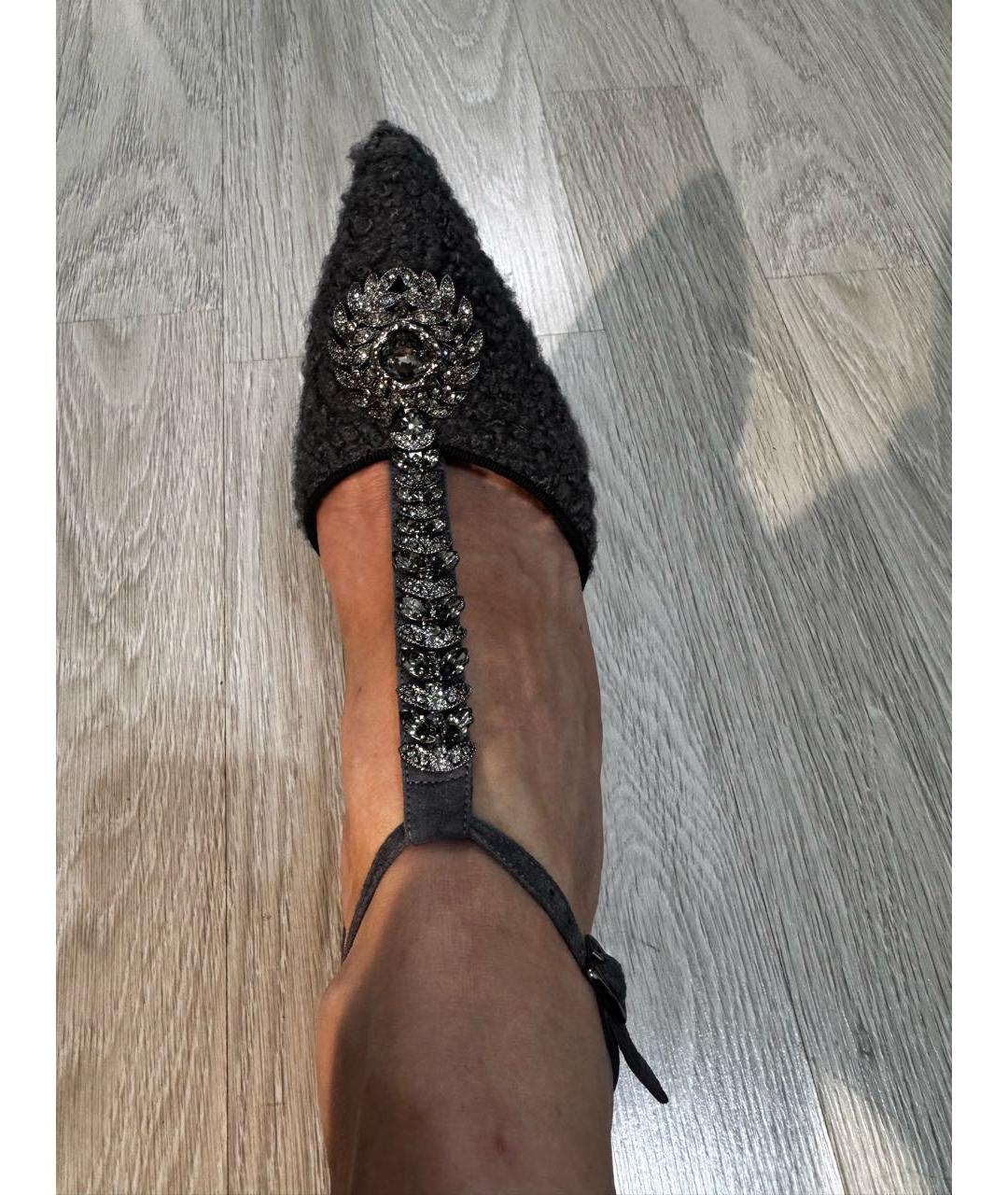 MANOLO BLAHNIK Серые туфли, фото 5