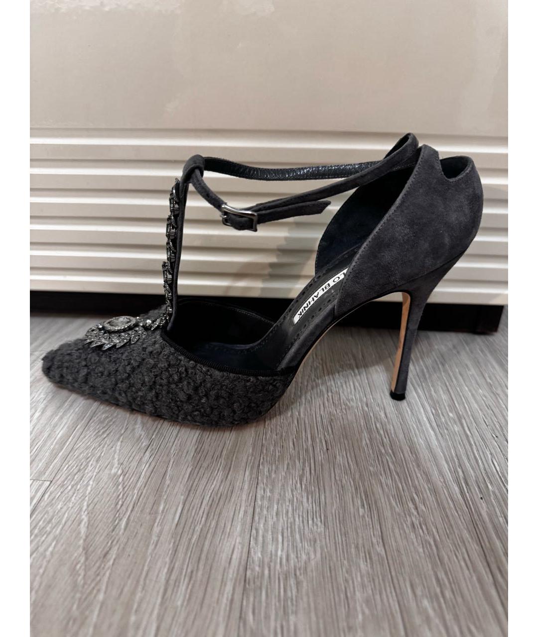 MANOLO BLAHNIK Серые туфли, фото 9