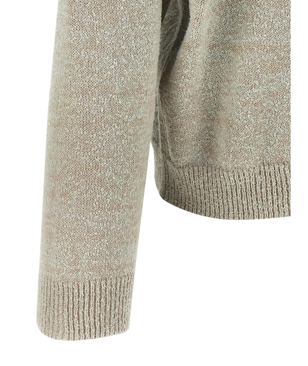 MAISON MARGIELA Бежевый хлопковый джемпер / свитер, фото 4