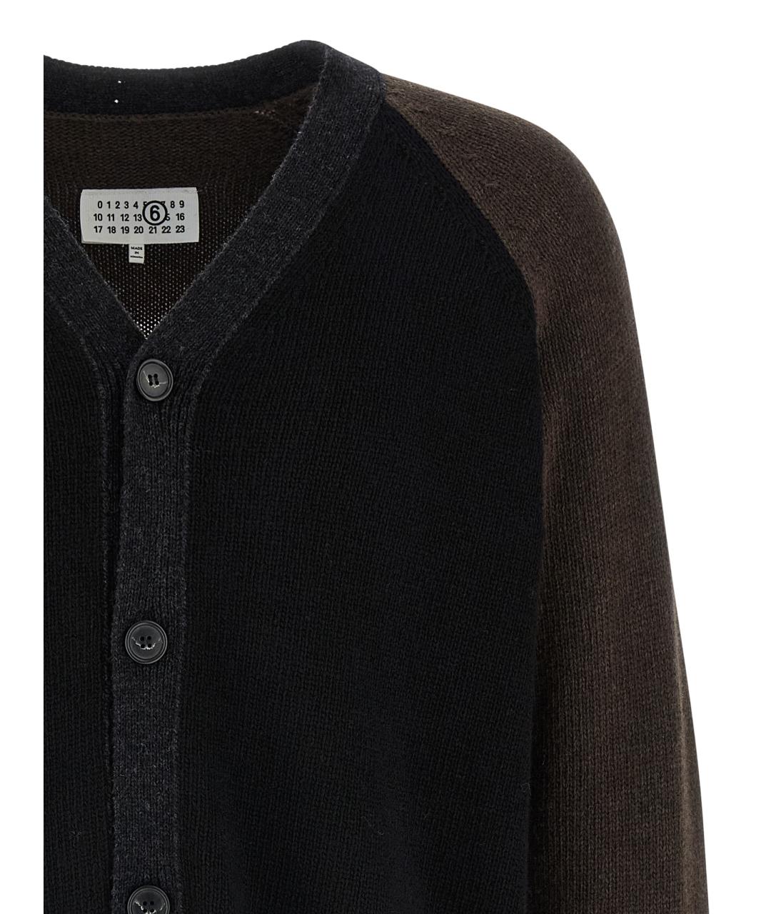 MM6 MAISON MARGIELA Черный кардиган, фото 3
