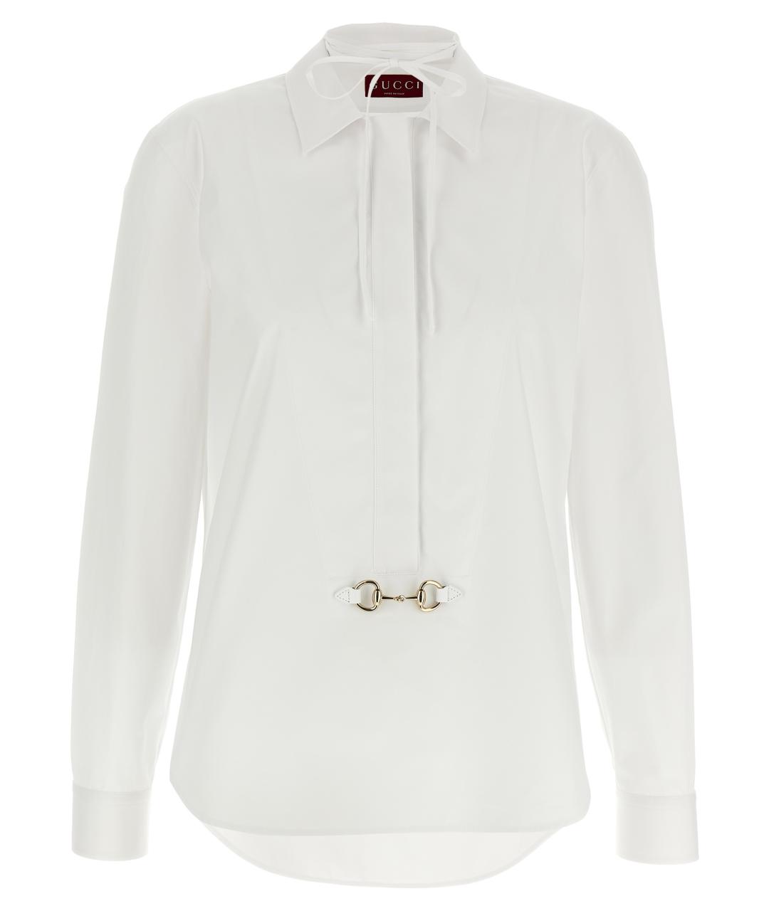 GUCCI Белая хлопковая блузы, фото 1