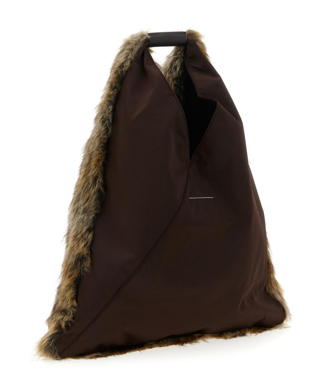 MM6 MAISON MARGIELA Коричневая сумка тоут, фото 2
