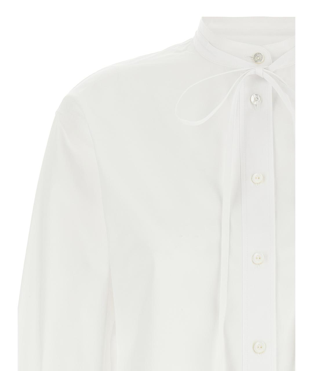 GUCCI Белая хлопковая блузы, фото 3