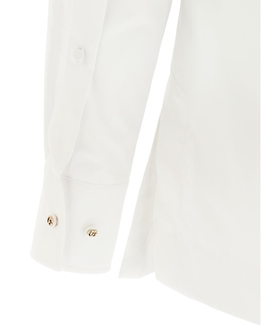 GUCCI Белая хлопковая блузы, фото 4
