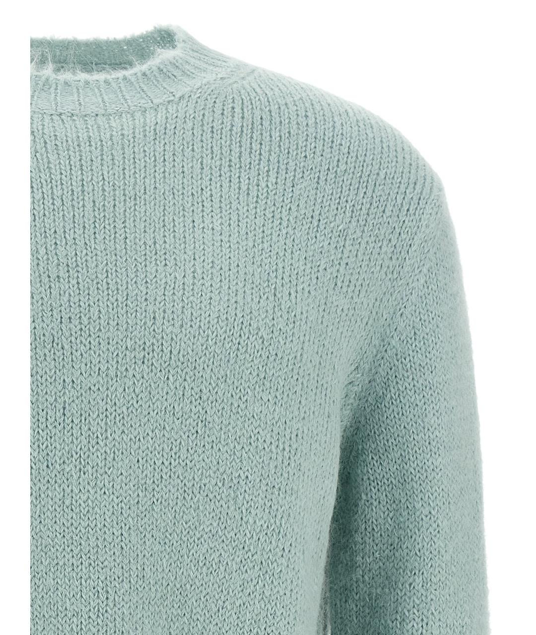 JIL SANDER Бирюзовый джемпер / свитер, фото 3