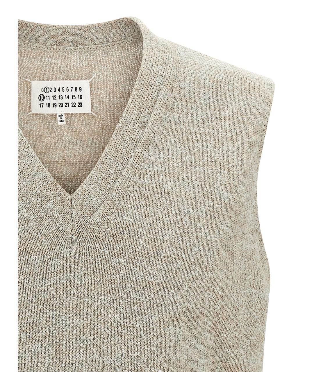 MAISON MARGIELA Бежевая жилетка, фото 3