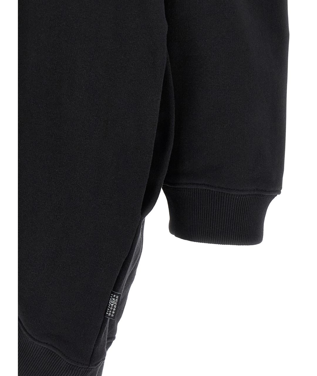 MM6 MAISON MARGIELA Черное хлопковое платье, фото 4