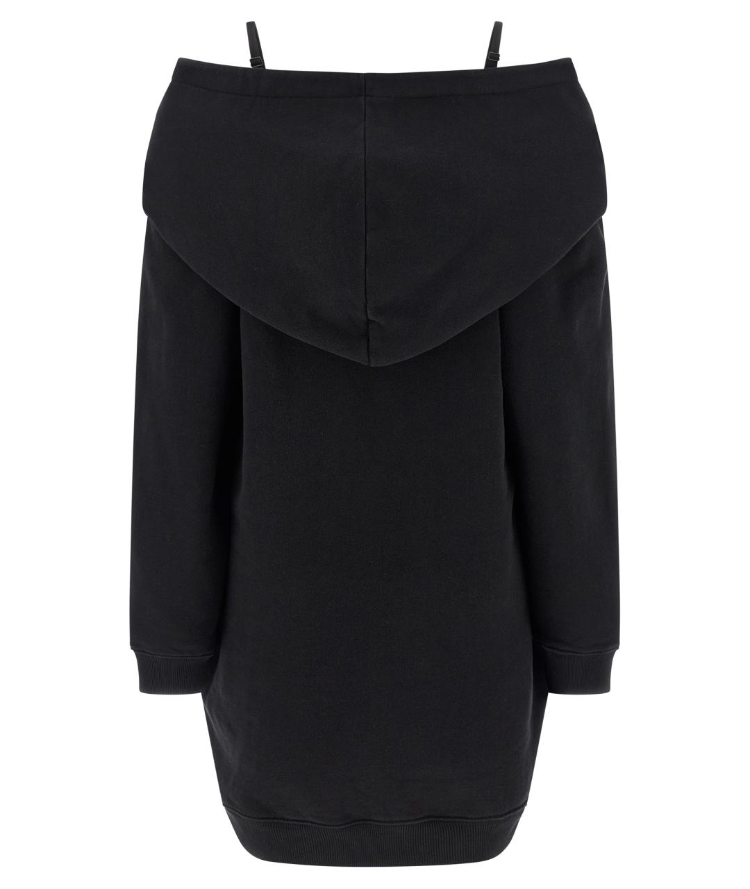 MM6 MAISON MARGIELA Черное хлопковое платье, фото 2