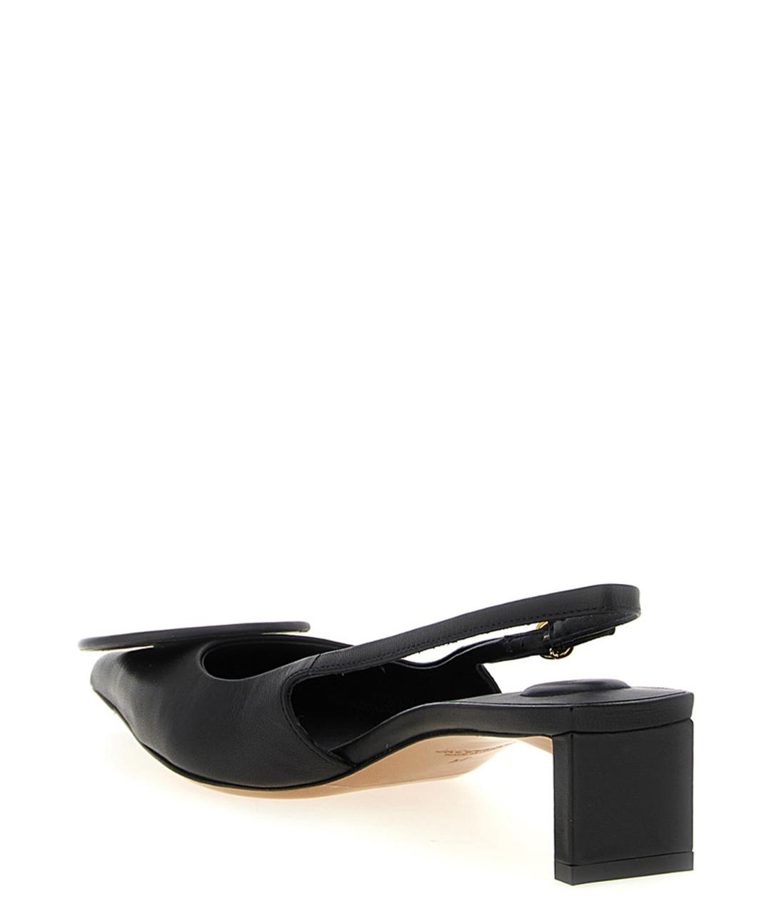 JACQUEMUS Черные кожаные туфли, фото 4