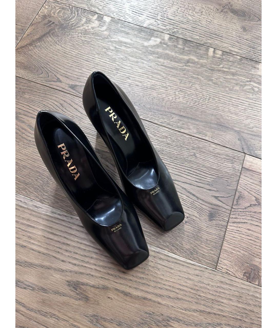 PRADA Черные туфли из лакированной кожи, фото 4