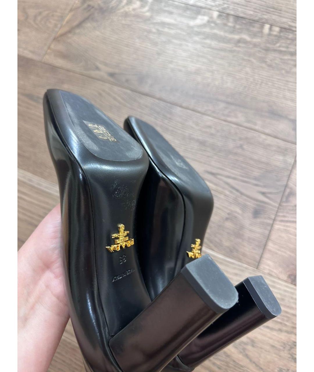 PRADA Черные туфли из лакированной кожи, фото 2