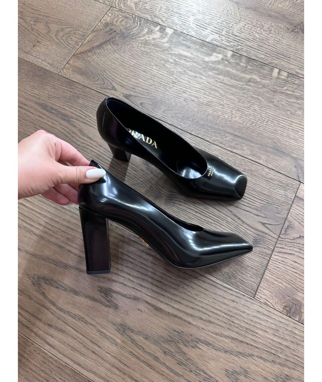 PRADA Черные туфли из лакированной кожи, фото 6