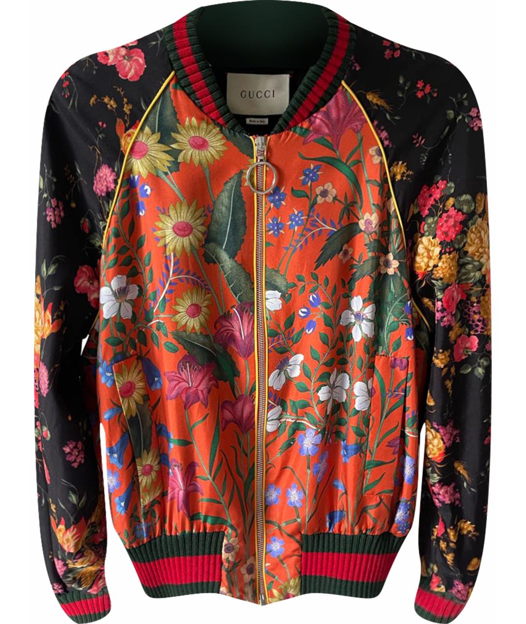 GUCCI Мульти шелковая куртка, фото 1
