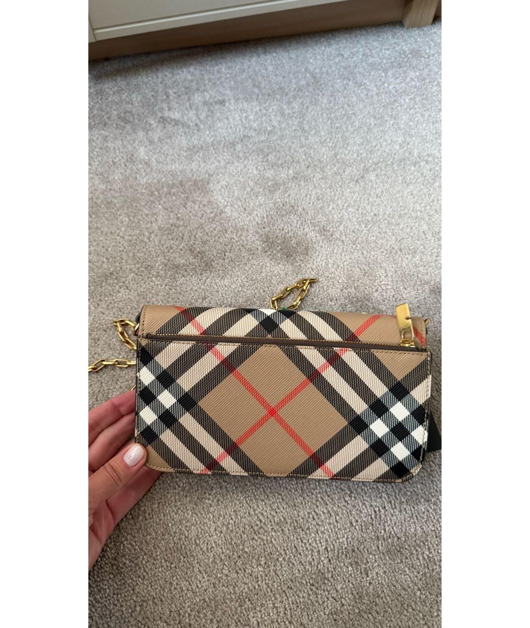 BURBERRY Кожаная сумка через плечо, фото 2