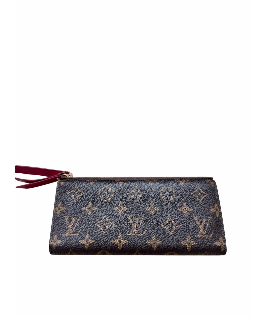 LOUIS VUITTON Коричневый кошелек, фото 1