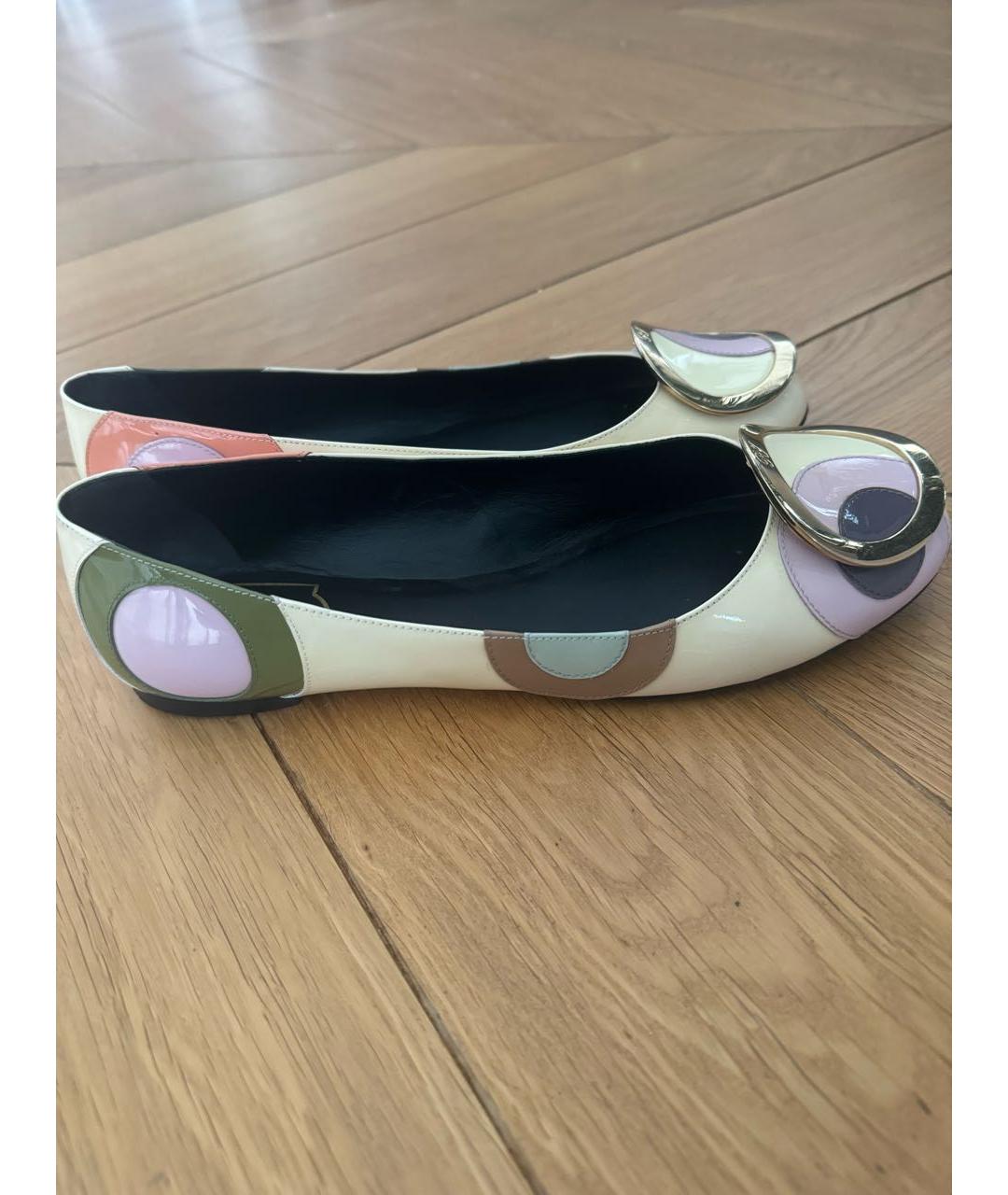 ROGER VIVIER Мульти балетки из лакированной кожи, фото 8