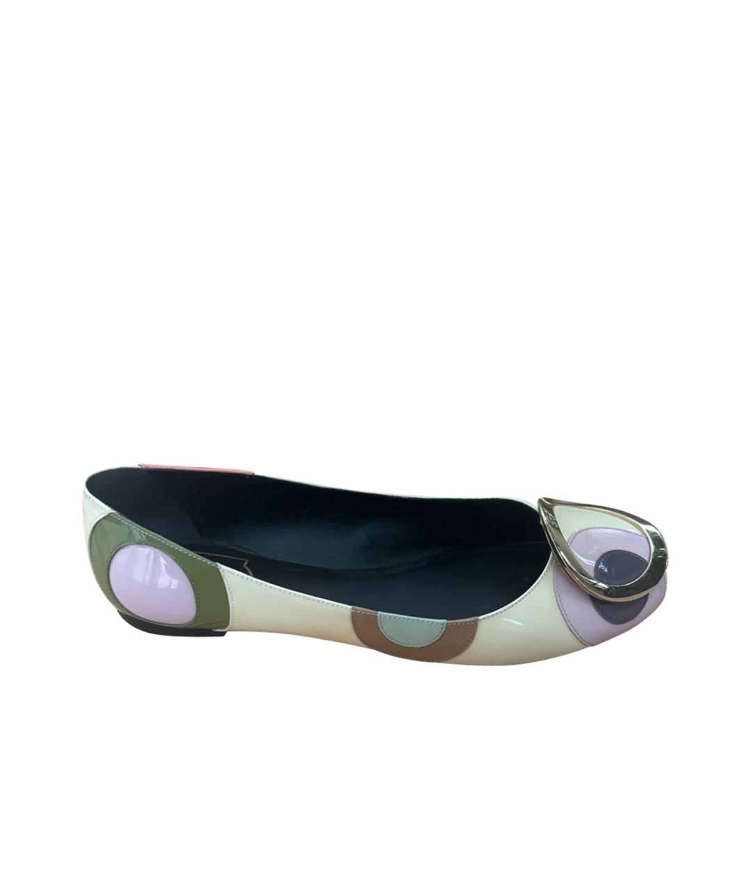 ROGER VIVIER Мульти балетки из лакированной кожи, фото 1