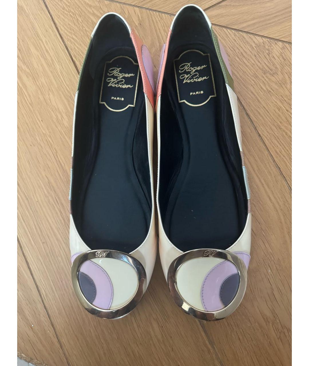 ROGER VIVIER Мульти балетки из лакированной кожи, фото 2