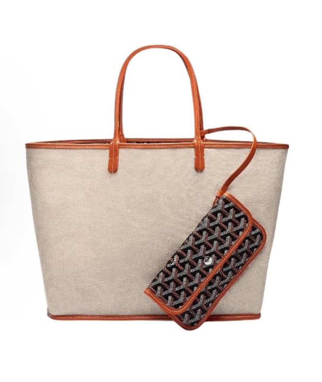 GOYARD Коричневая сумка тоут, фото 3