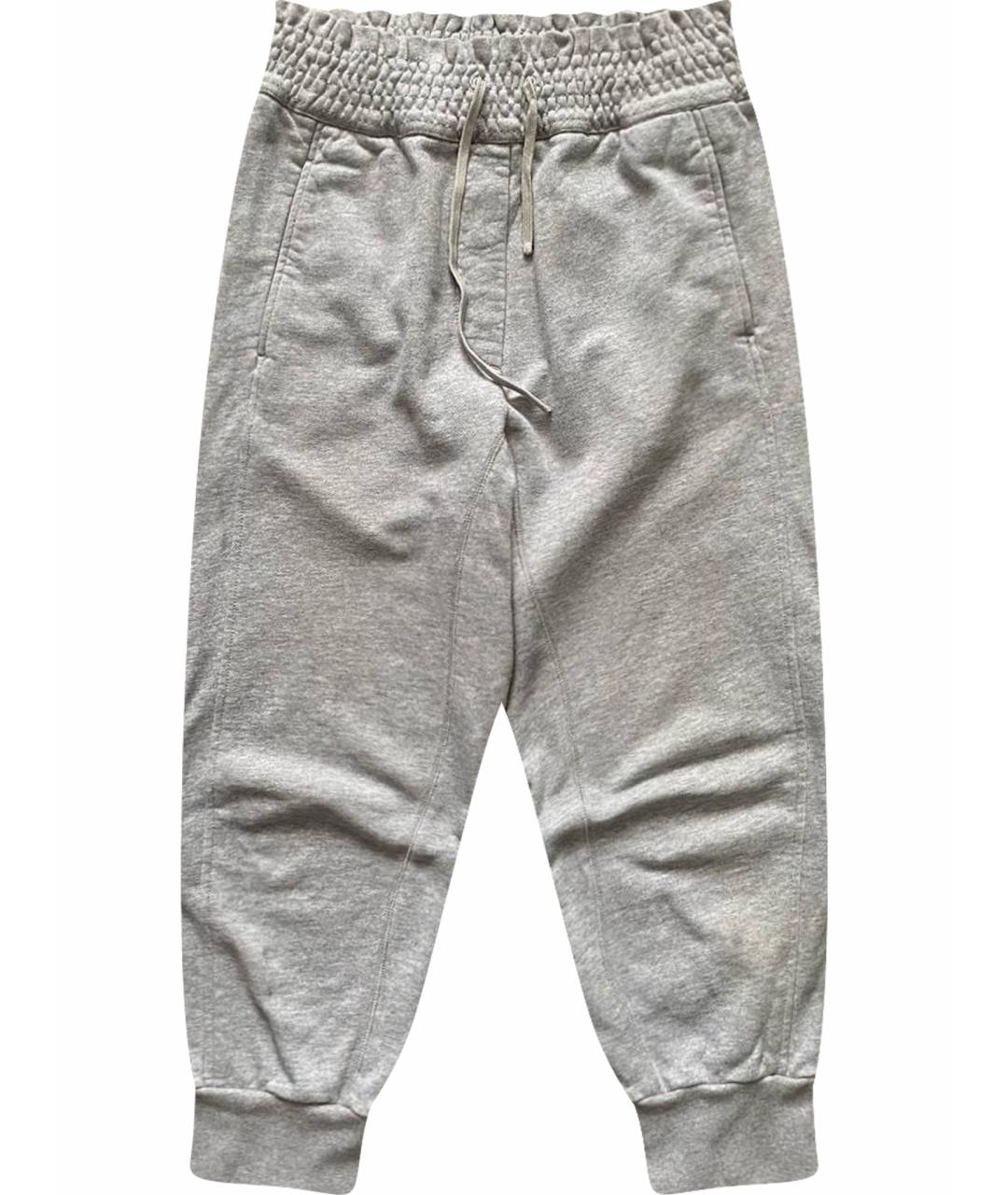 3.1 PHILLIP LIM Серые хлопковые спортивные брюки и шорты, фото 1