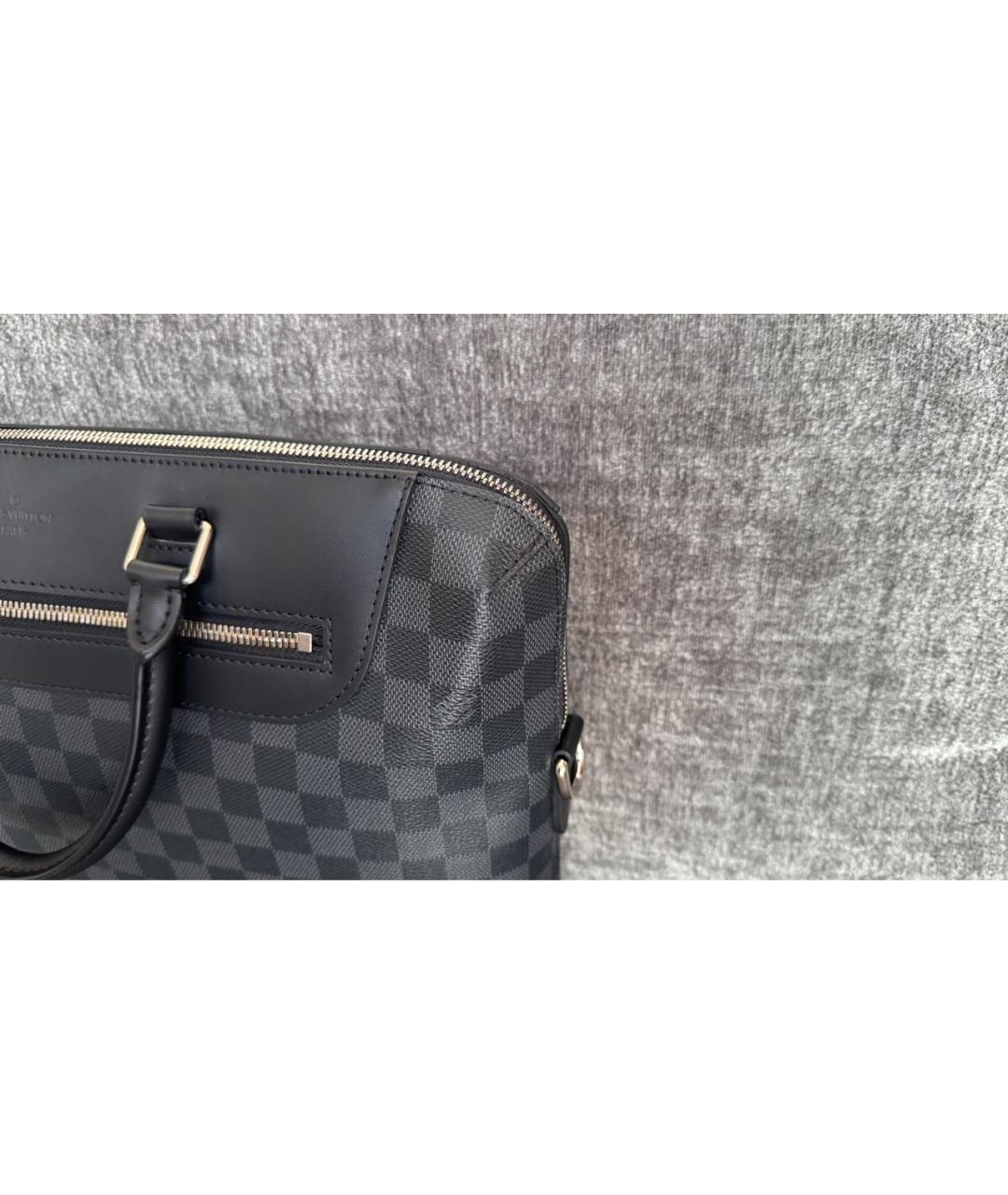 LOUIS VUITTON Темно-синий портфель, фото 8