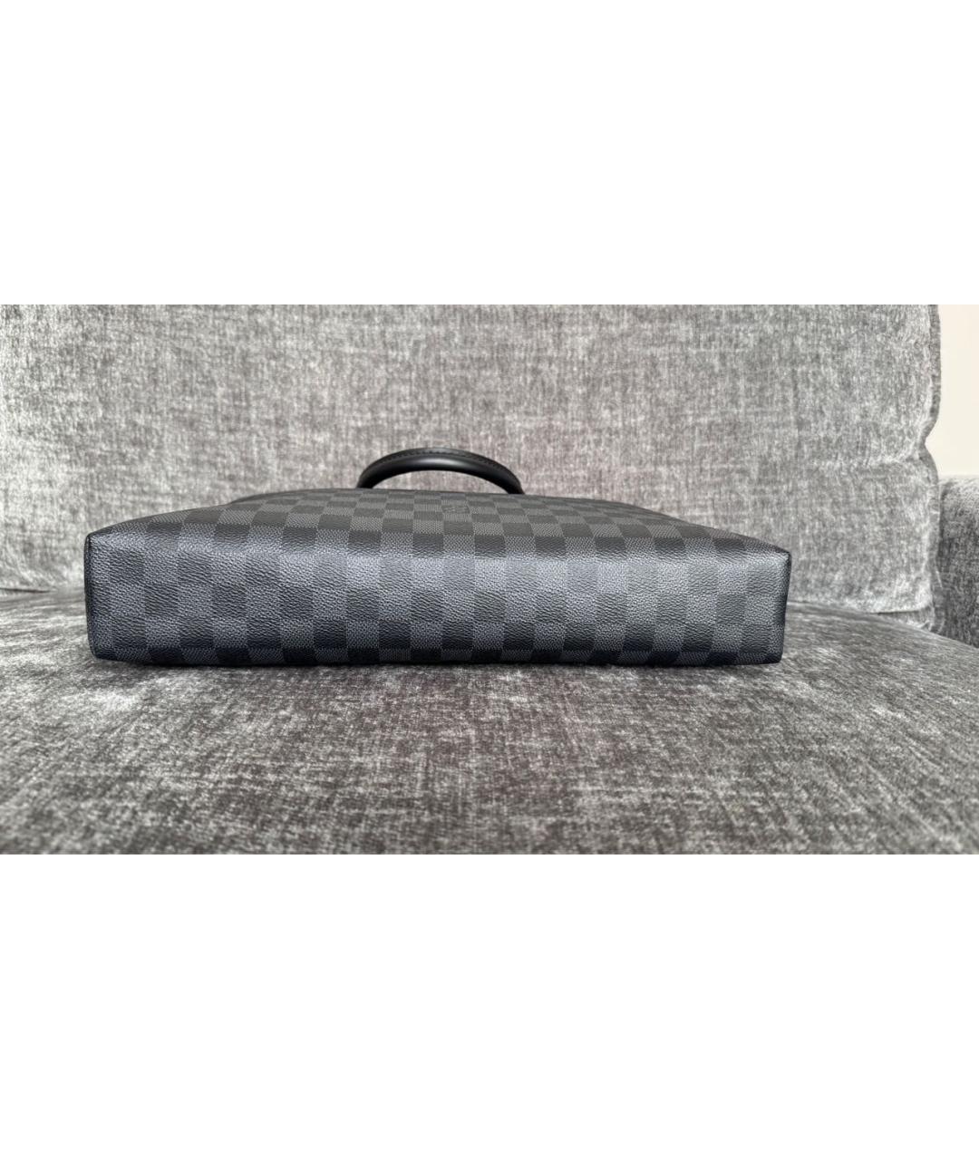 LOUIS VUITTON Темно-синий портфель, фото 7