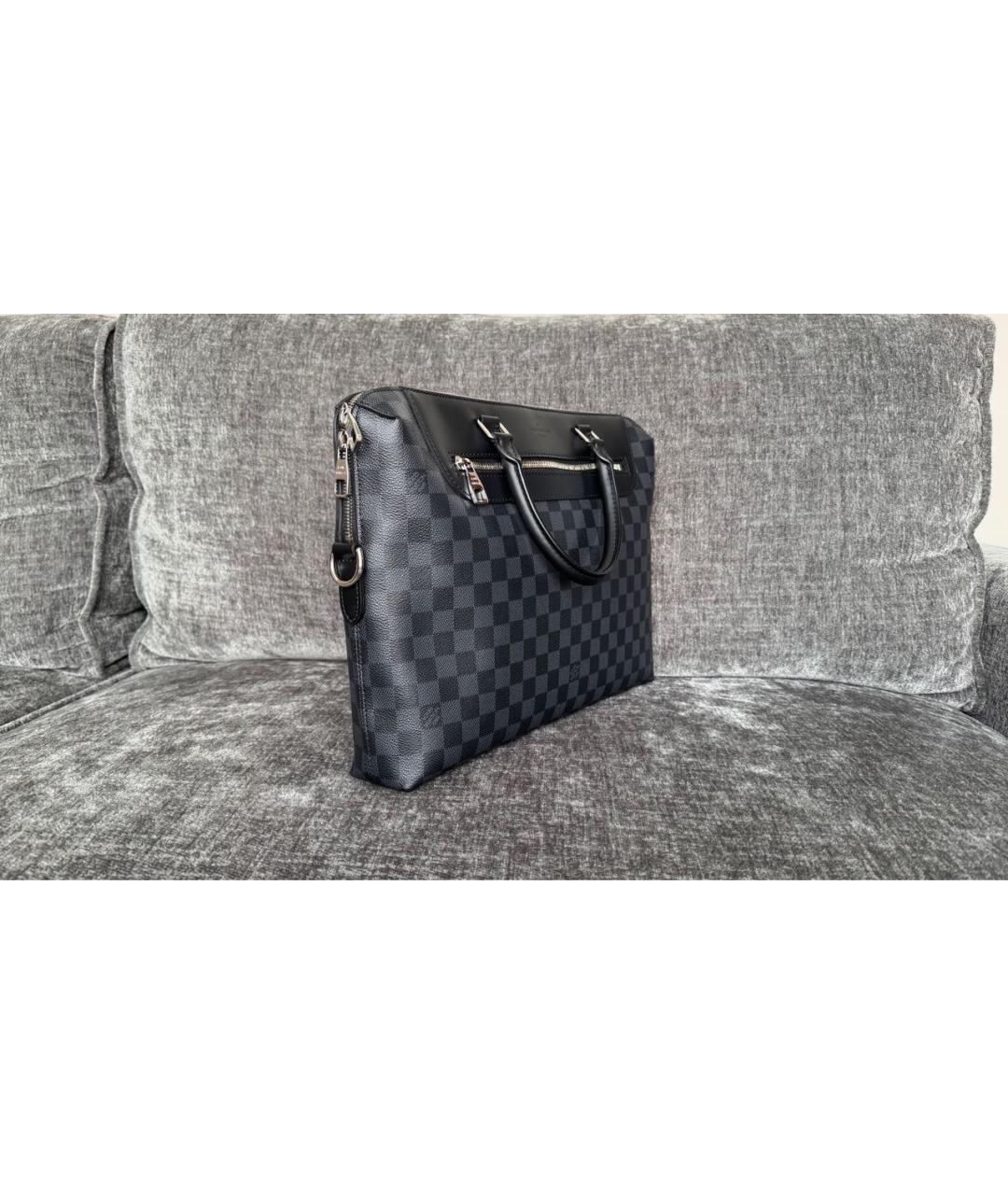 LOUIS VUITTON Темно-синий портфель, фото 2