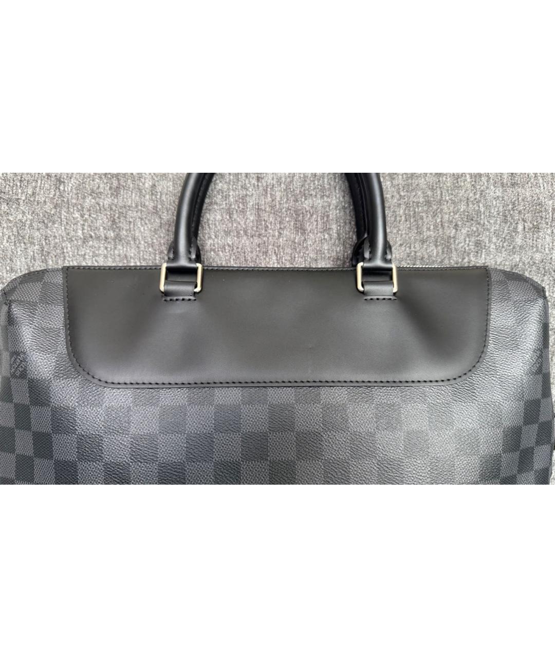 LOUIS VUITTON Темно-синий портфель, фото 5