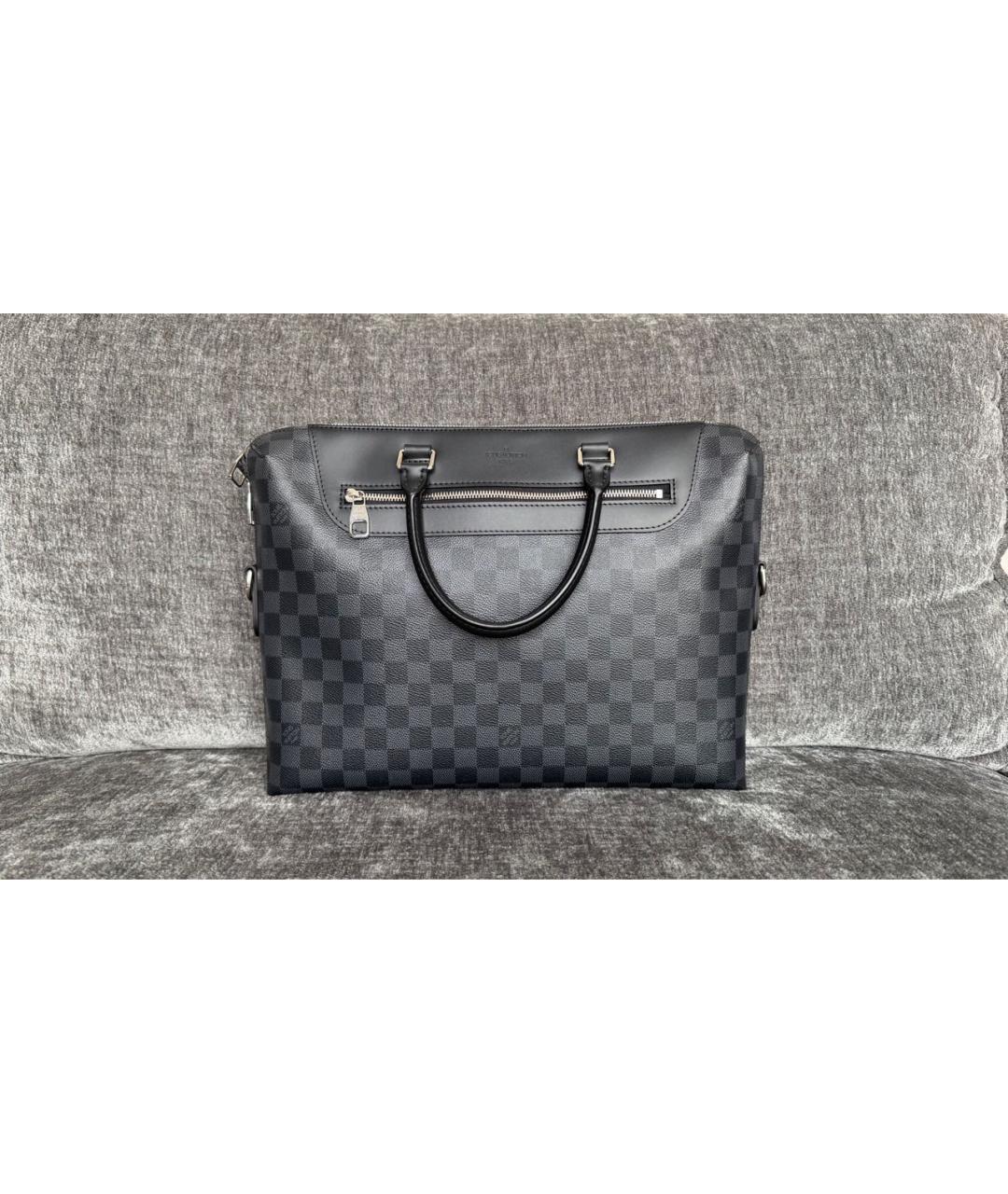 LOUIS VUITTON Темно-синий портфель, фото 9