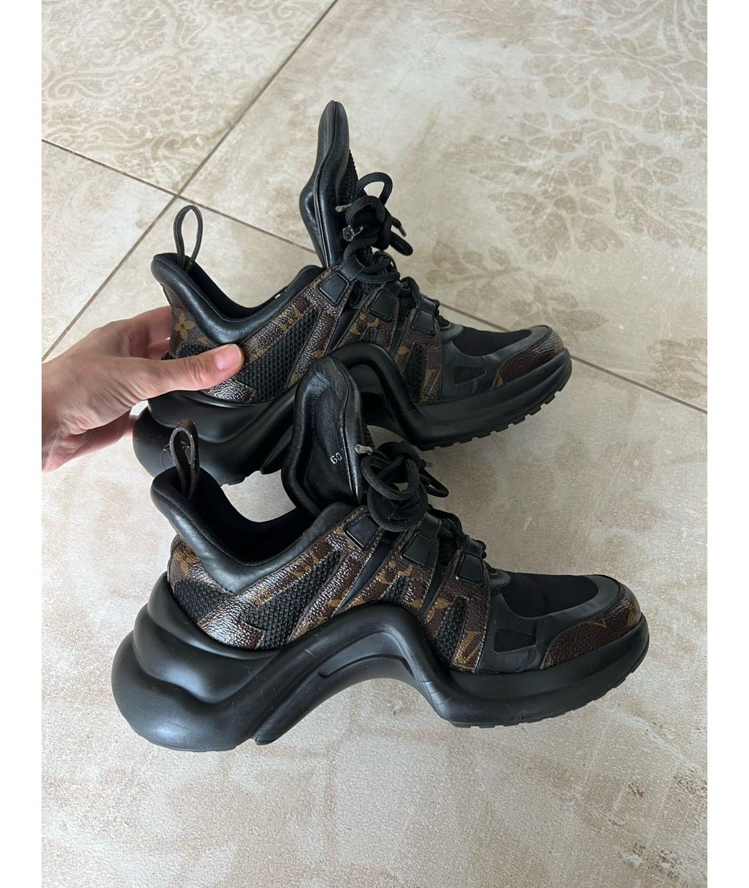 LOUIS VUITTON Черные кеды, фото 8