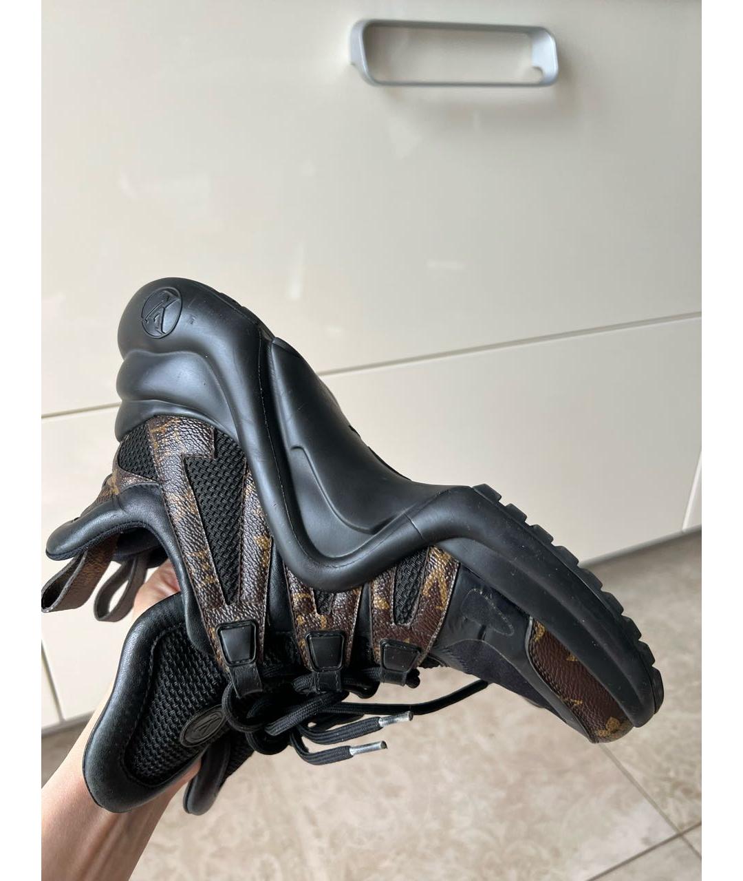 LOUIS VUITTON Черные кеды, фото 6