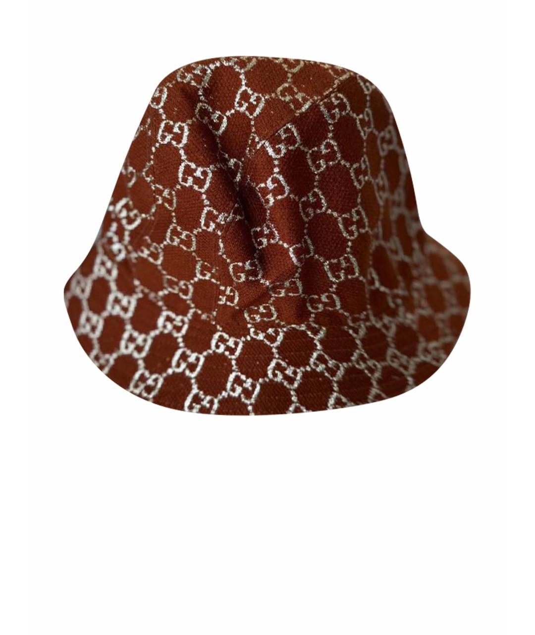 GUCCI Бордовая панама, фото 1