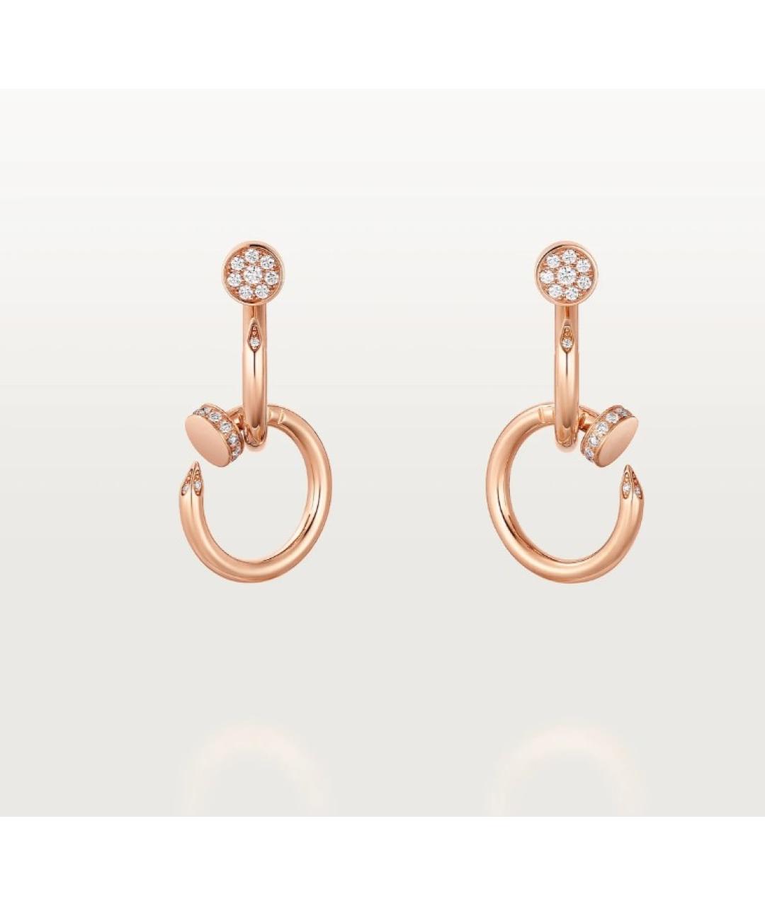CARTIER Золотые серьги из розового золота, фото 5