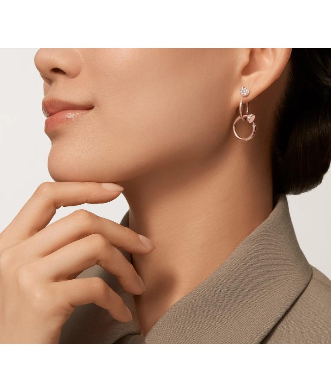 CARTIER Золотые серьги из розового золота, фото 3