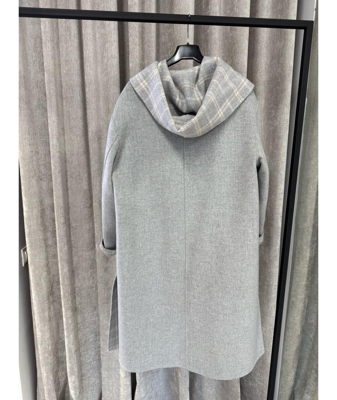 MAX MARA Серое пальто, фото 3