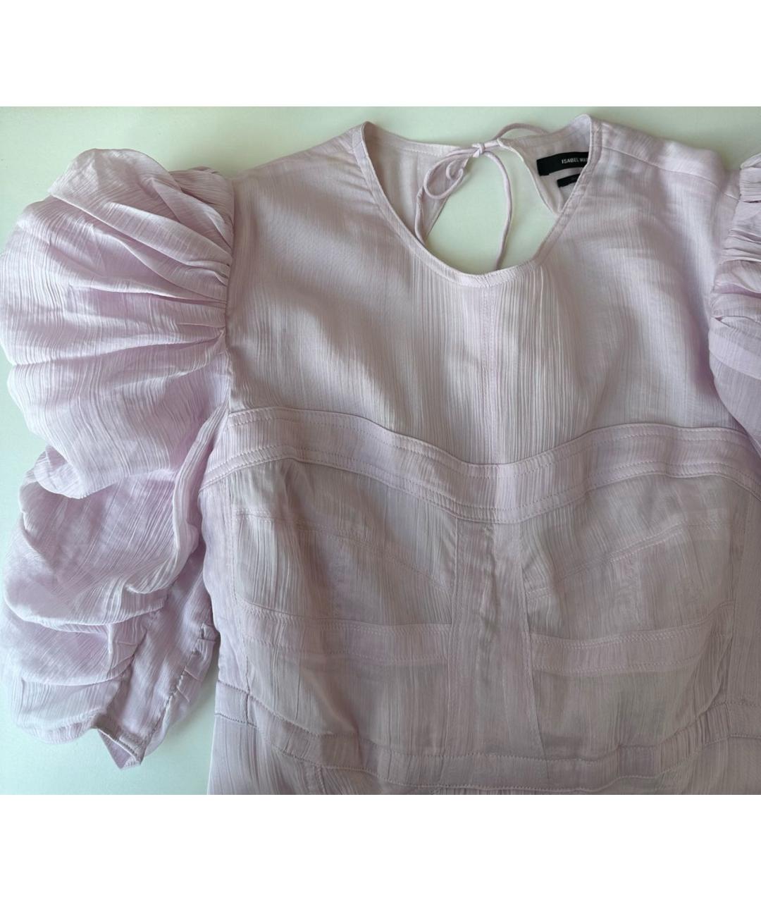 ISABEL MARANT Розовое хлопковое вечернее платье, фото 4