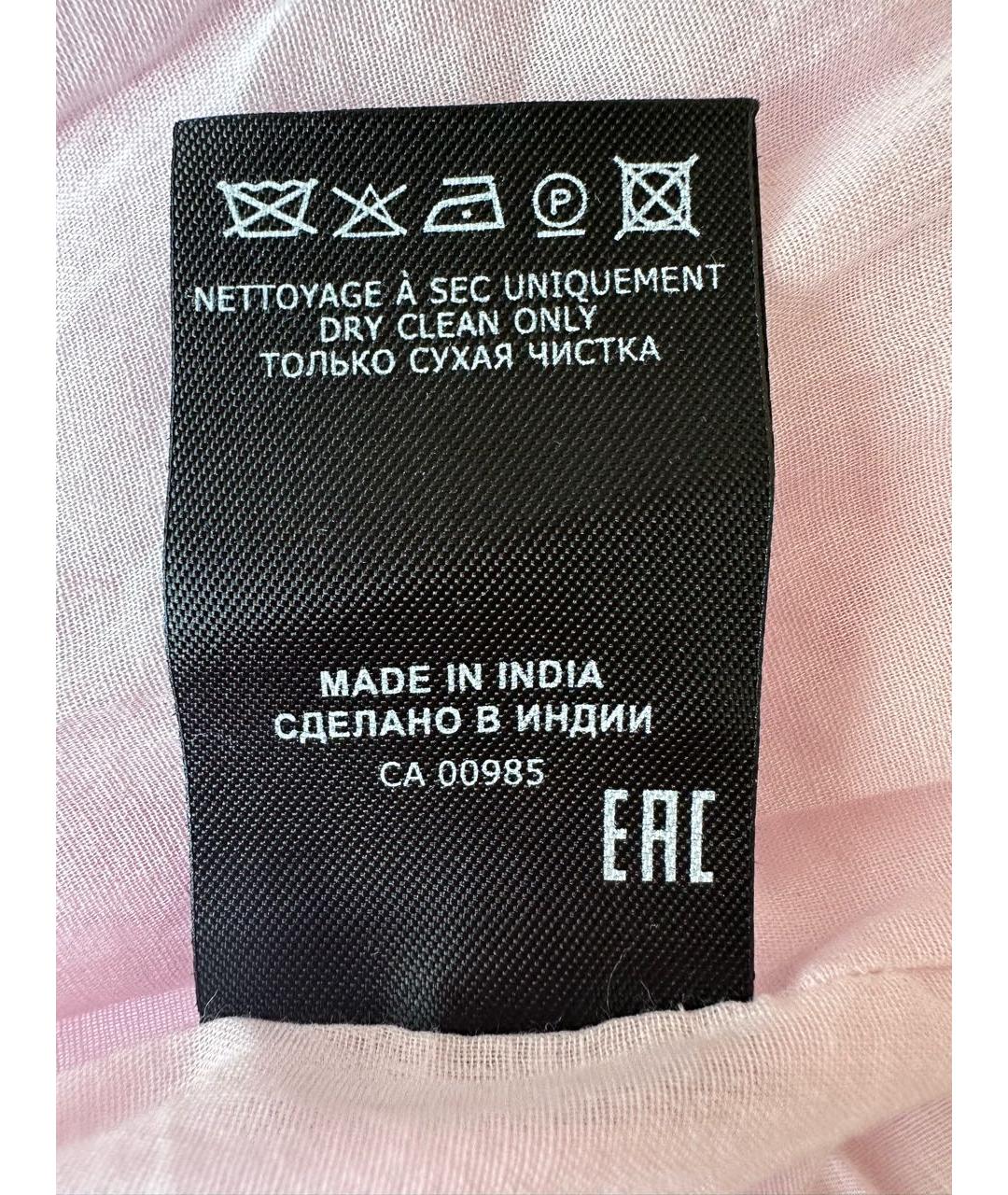 ISABEL MARANT Розовое хлопковое вечернее платье, фото 6