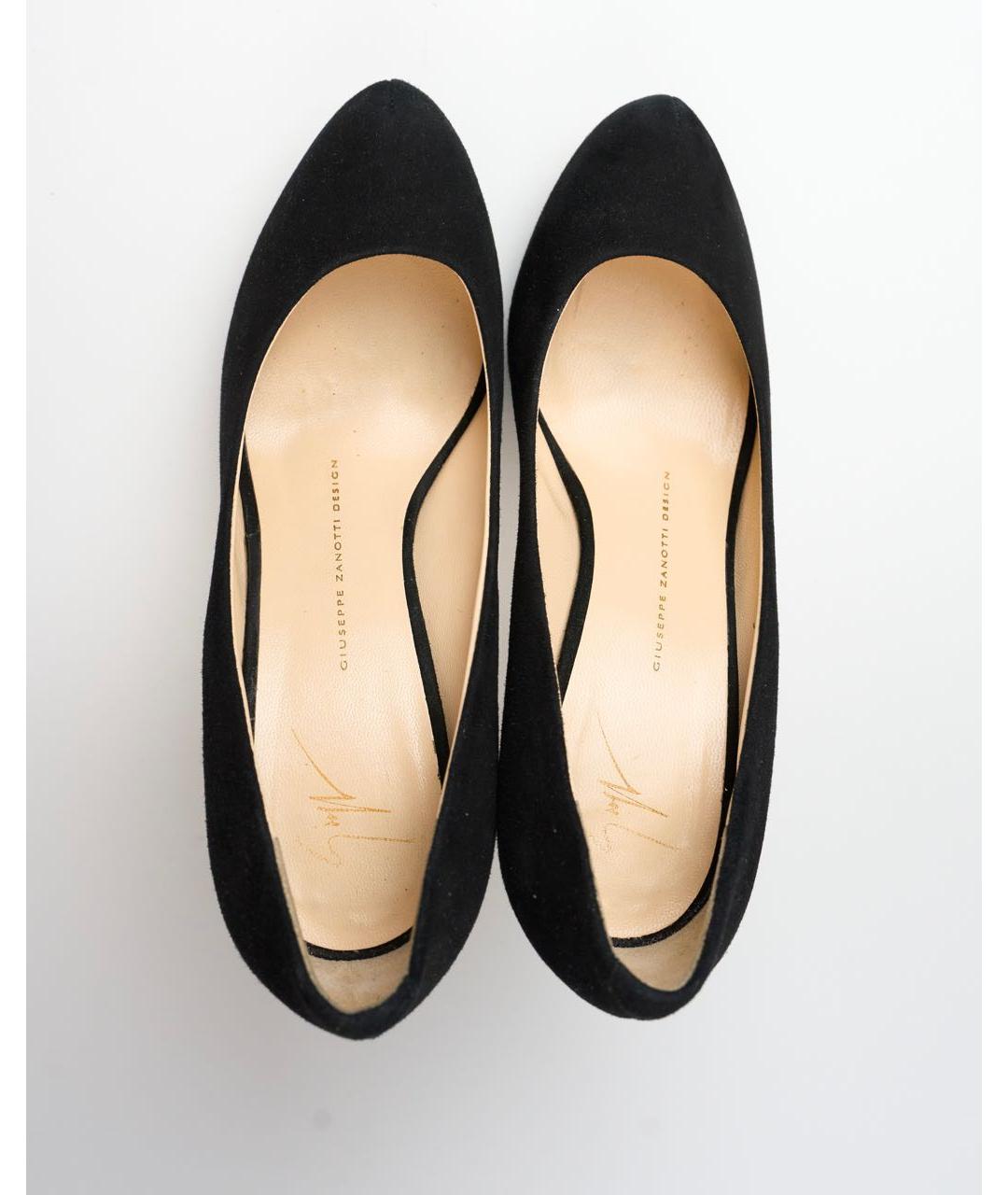 GIUSEPPE ZANOTTI DESIGN Черные замшевые туфли, фото 3
