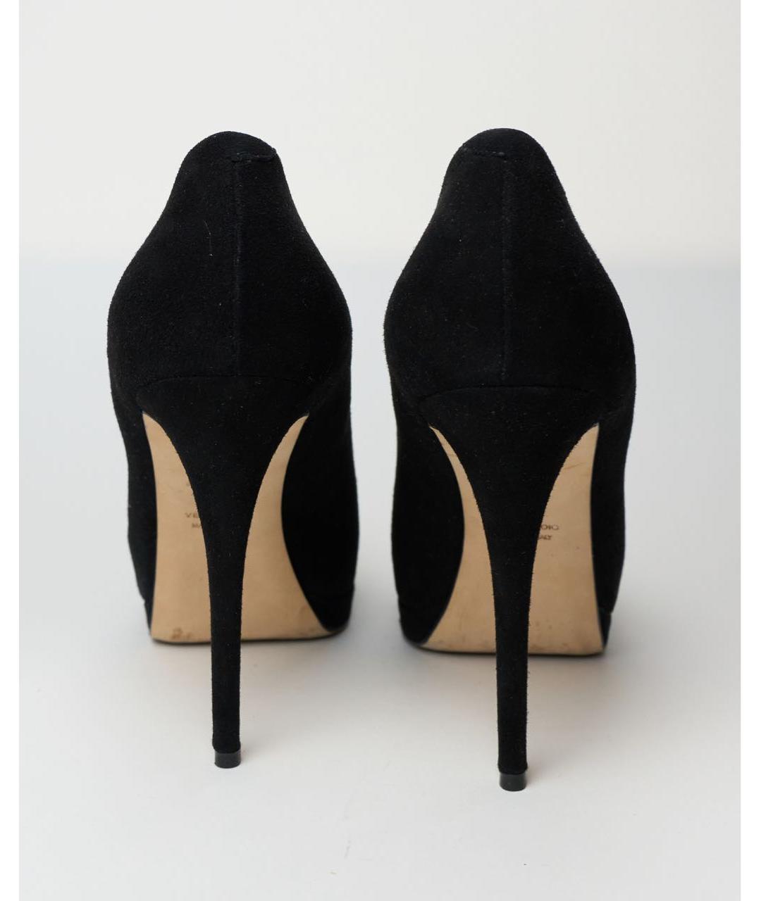 GIUSEPPE ZANOTTI DESIGN Черные замшевые туфли, фото 4