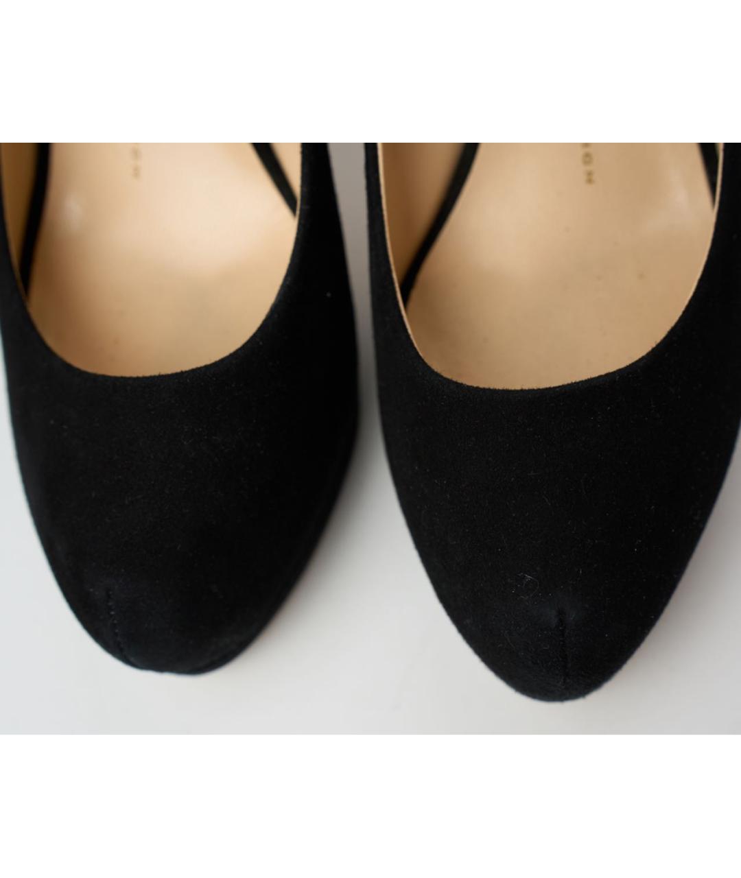 GIUSEPPE ZANOTTI DESIGN Черные замшевые туфли, фото 8