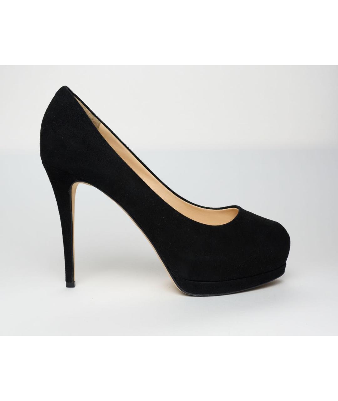 GIUSEPPE ZANOTTI DESIGN Черные замшевые туфли, фото 9