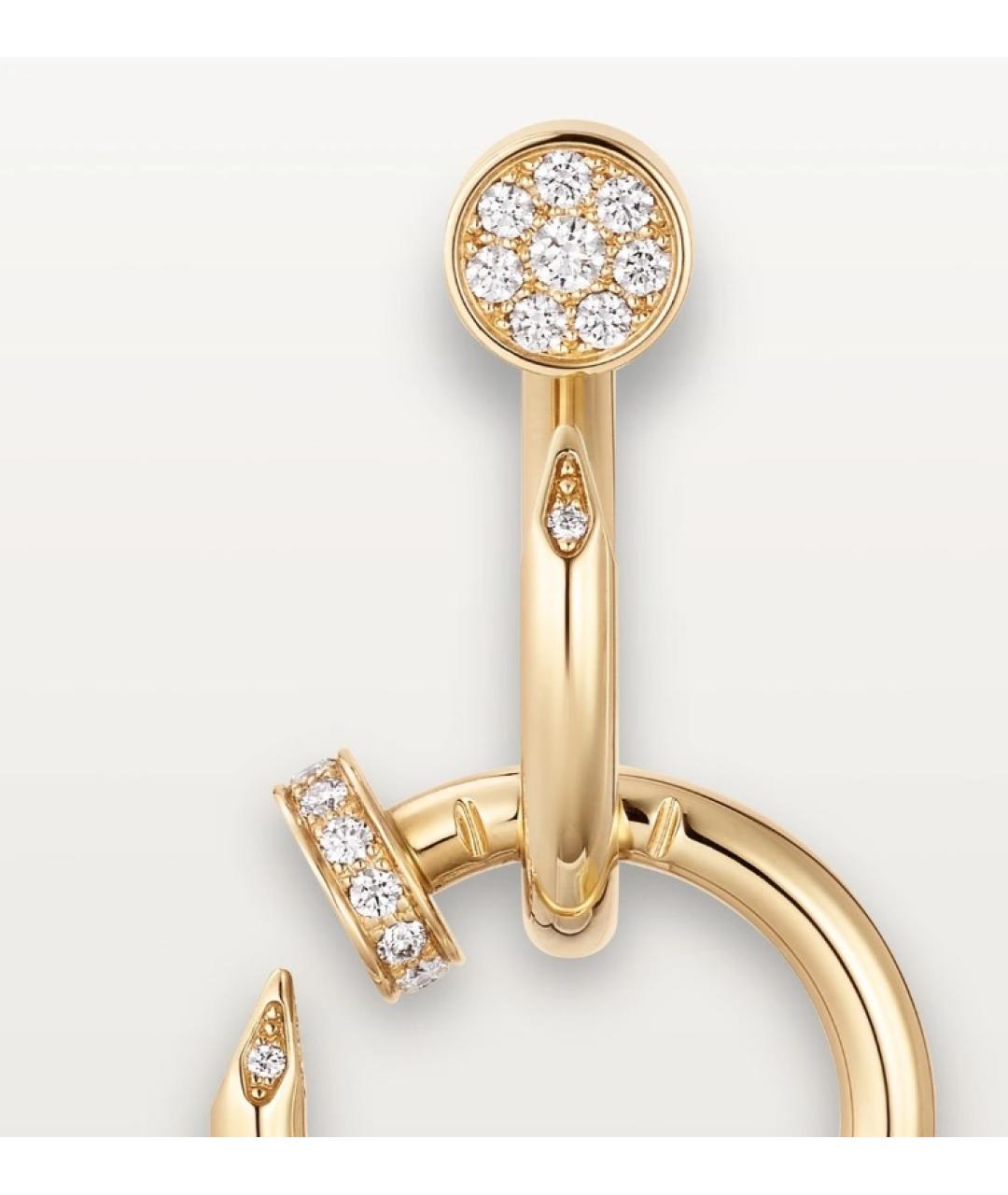 CARTIER Золотые серьги из желтого золота, фото 5