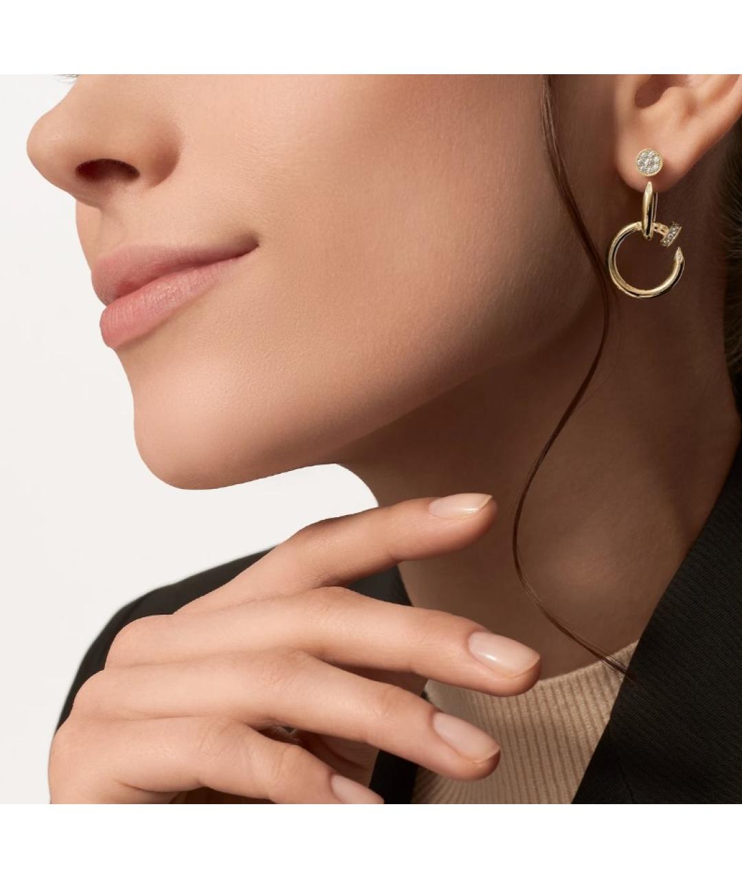 CARTIER Золотые серьги из желтого золота, фото 2