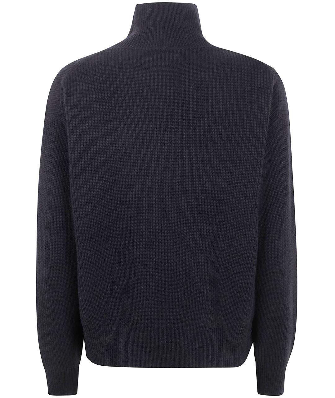 BRUNELLO CUCINELLI Темно-синий кашемировый джемпер / свитер, фото 2