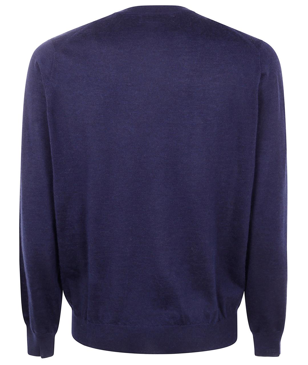 BRUNELLO CUCINELLI Синий кашемировый джемпер / свитер, фото 2