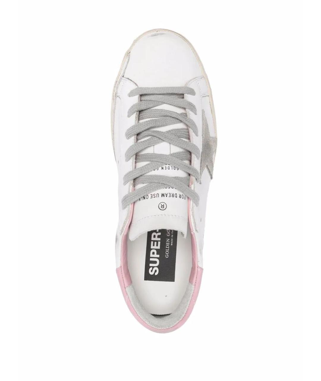 GOLDEN GOOSE DELUXE BRAND Белые кожаные кеды, фото 3